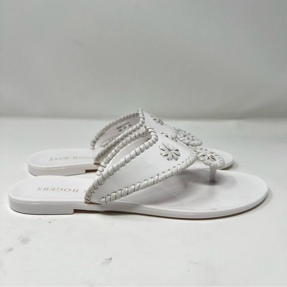 Jack Rogers White Floral Sandals - Picture 2 of 8